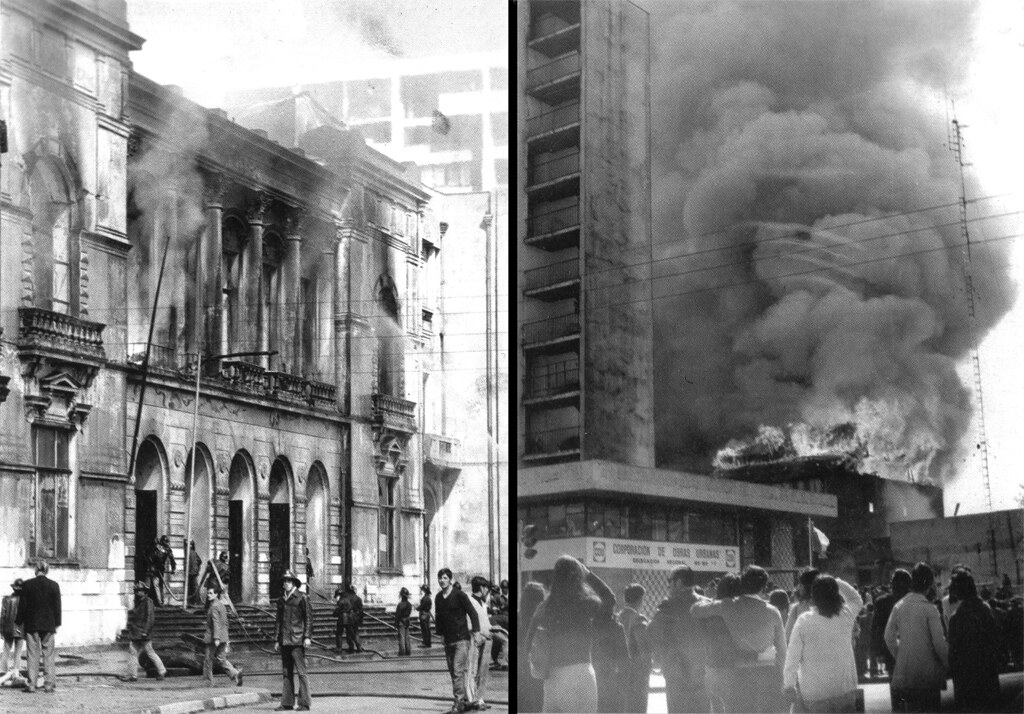Incendio del Teatro Concepción en 1973. Incendio del Teatro Concepción