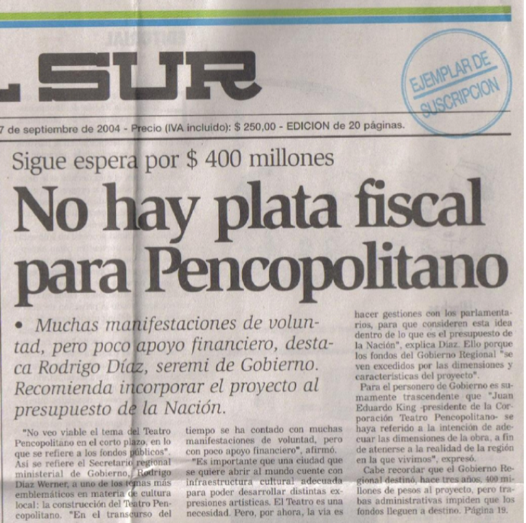 Portada El Sur Portada El Sur