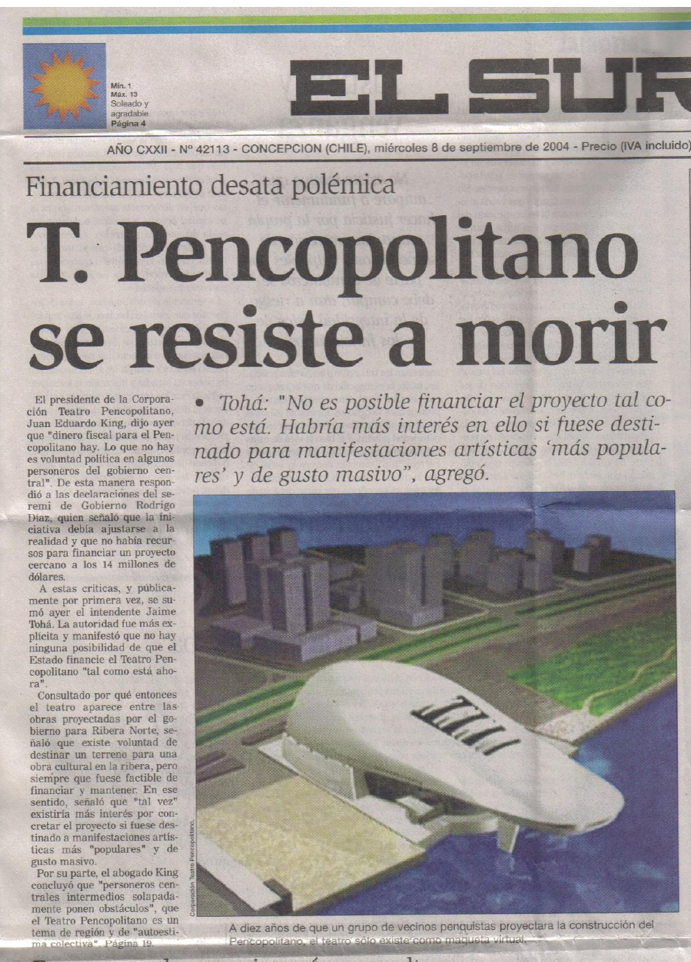Portada El Sur Portada El Sur