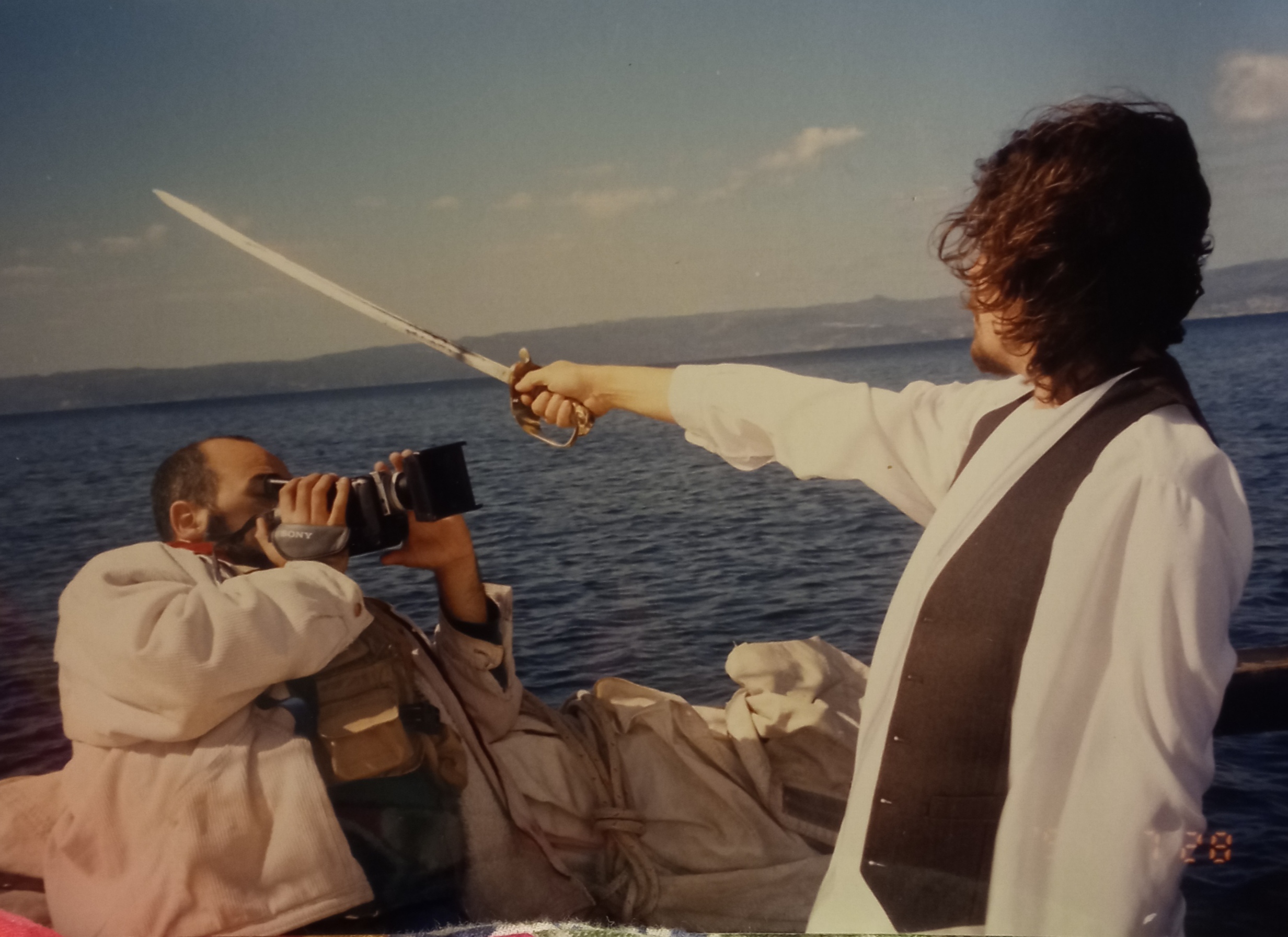 Marcelo Gotelli grabando al capitán Battista Pastene Marcelo Gotelli grabando al capitán Battista Pastene